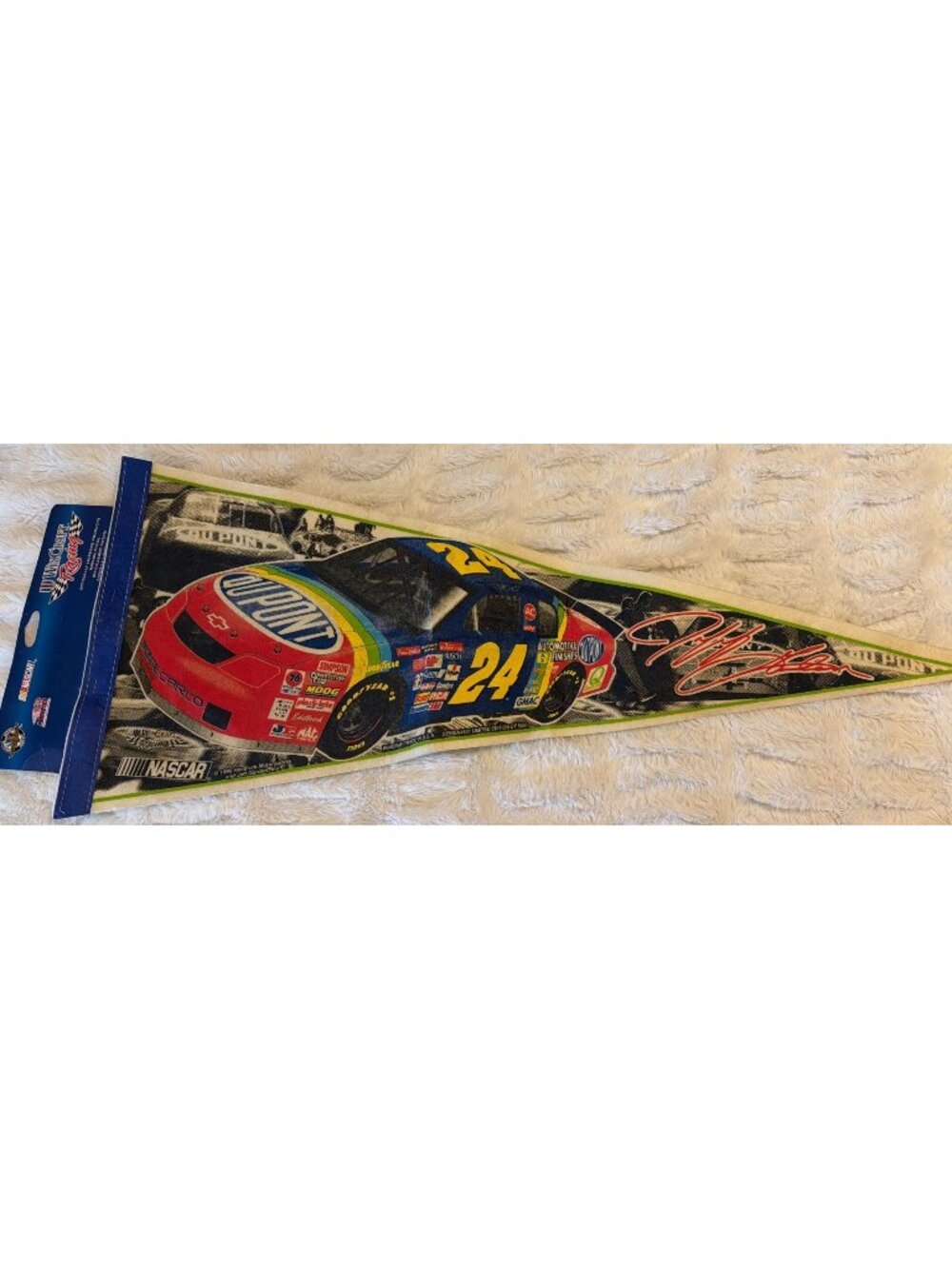 90s WinCraft Racing NASCAR Jeff Gordon#24 DuPont Monte Carlo Felt Pennant (READ)